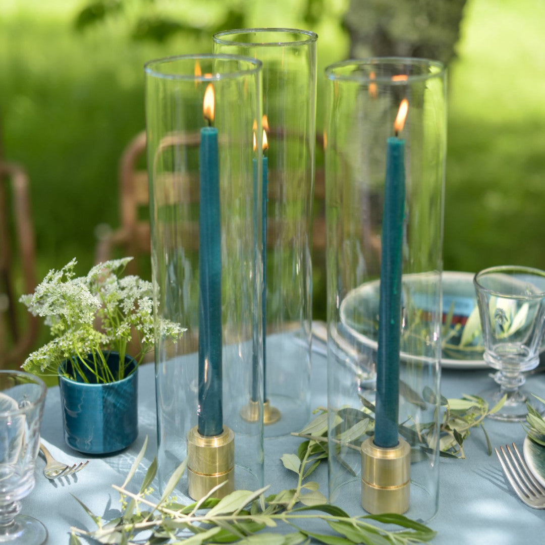 Maison Pechavy 1920 Large Brass Candle Holders - S/2