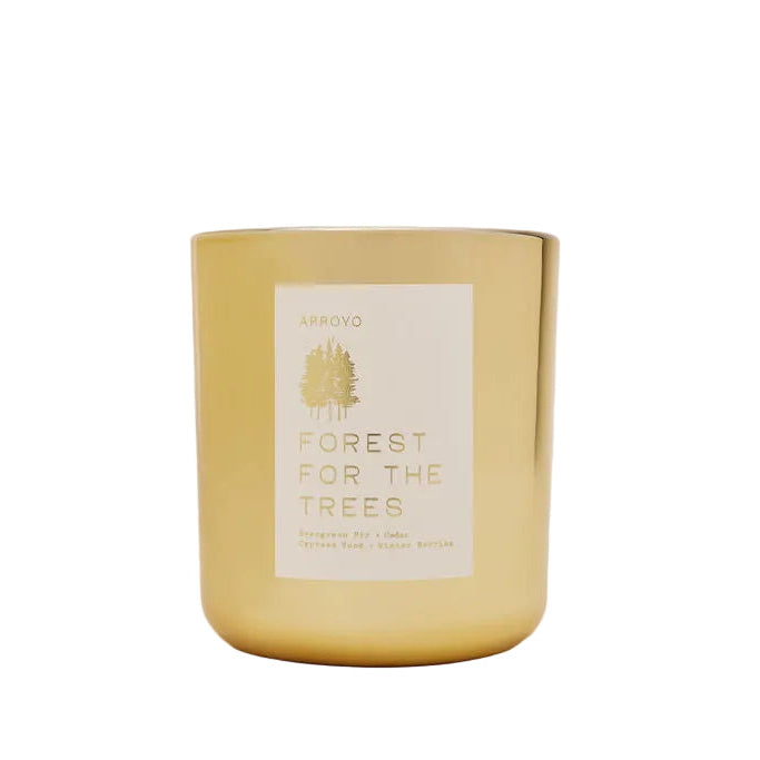 Forest for the Trees Gold Glass Candle 13oz.