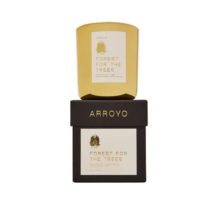 Forest for the Trees Gold Glass Candle 13oz.