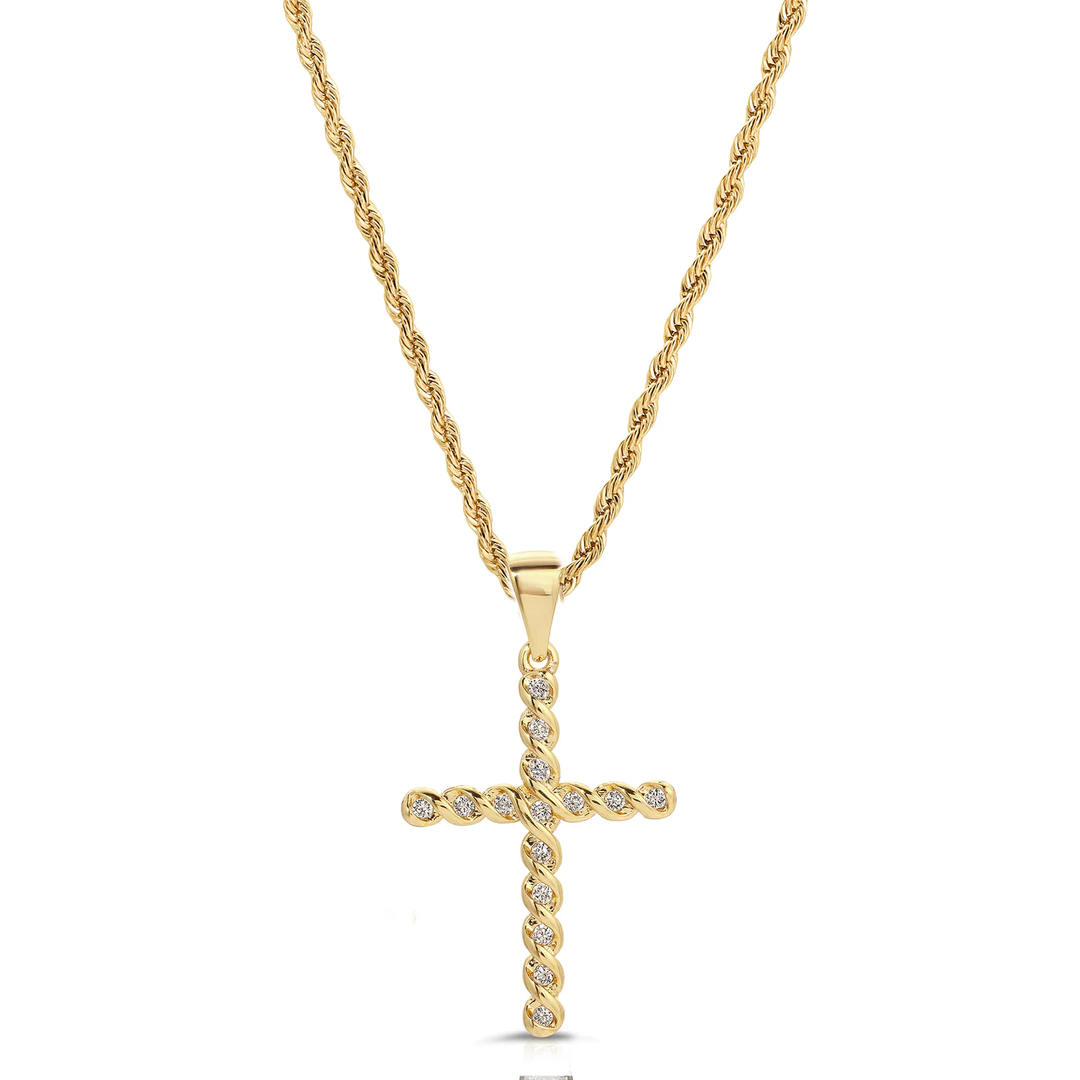 Joy Dravecky Vintage French Cross Necklace