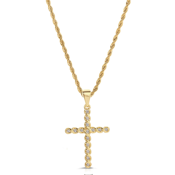 Joy Dravecky Vintage French Cross Necklace