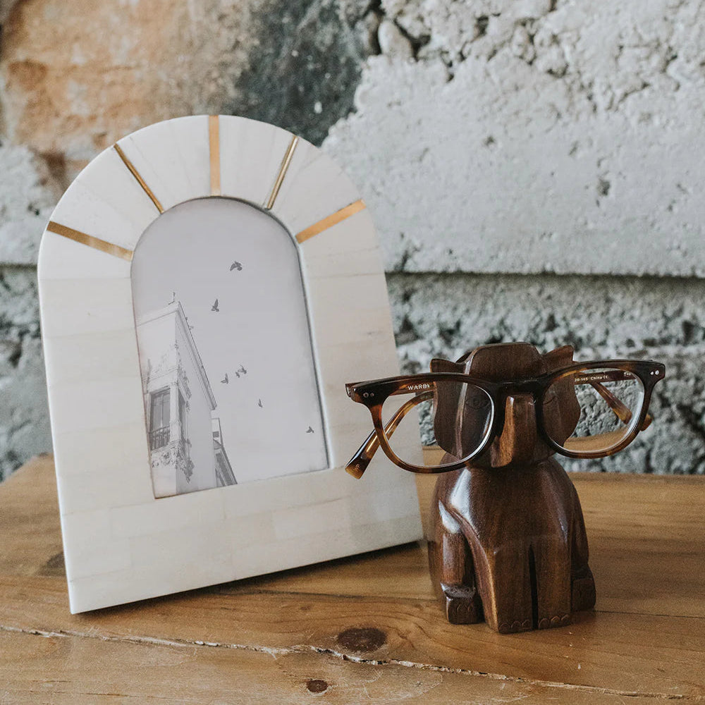 5" x 7" Mukhendu Arch Cream Picture Frame - Handcrafted Bone