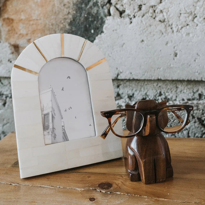 5" x 7" Mukhendu Arch Cream Picture Frame - Handcrafted Bone