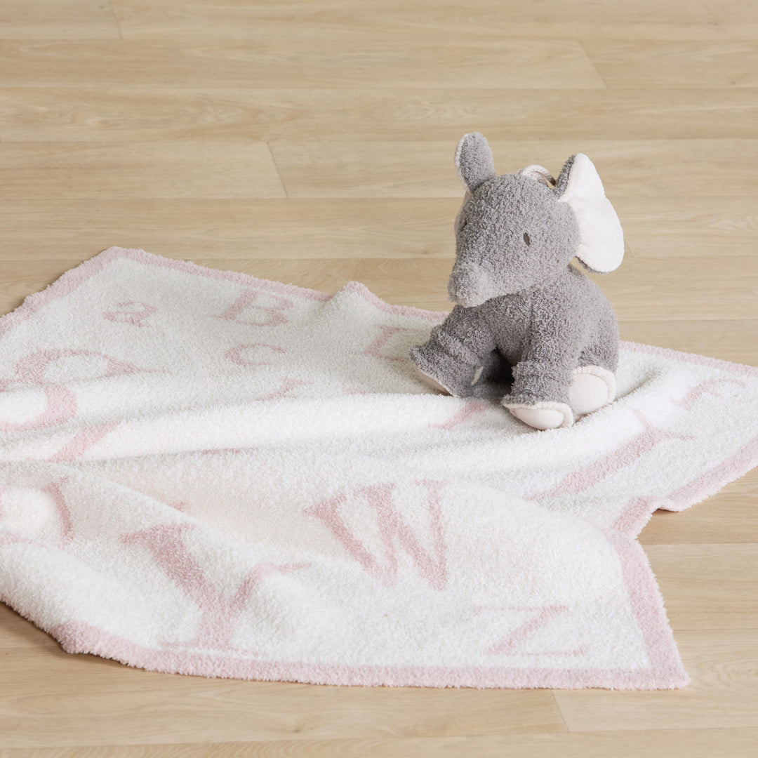 Barefoot Dreams ABC Baby Blanket - Dusty Rose