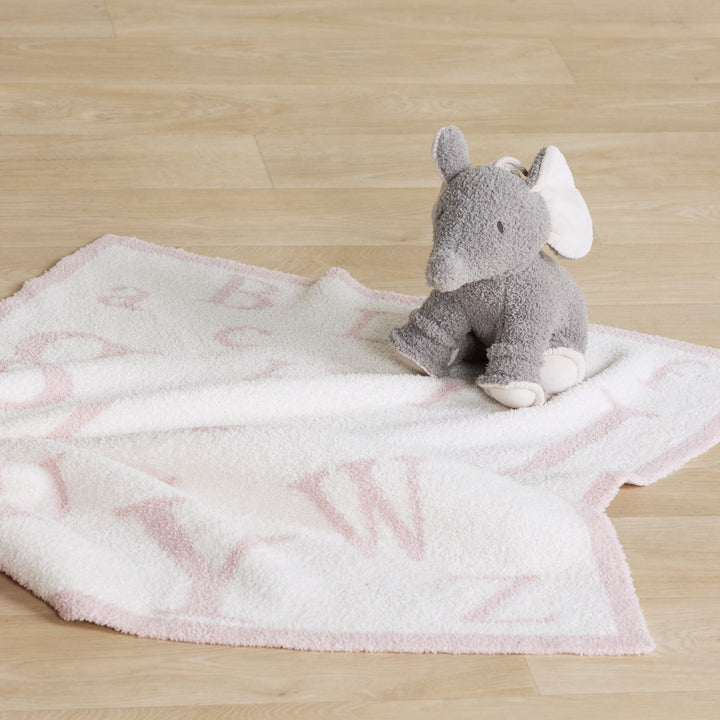 Barefoot Dreams ABC Baby Blanket - Dusty Rose