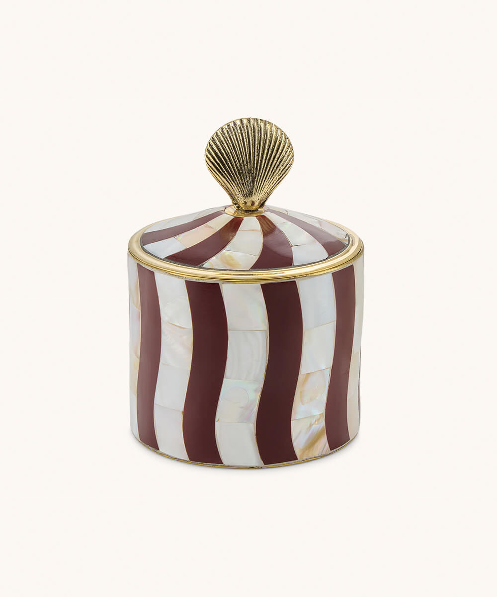 Abby Shell Circus Box Large Burgundy