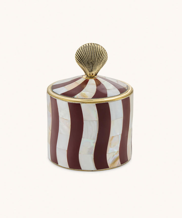 Abby Shell Circus Box Large Burgundy
