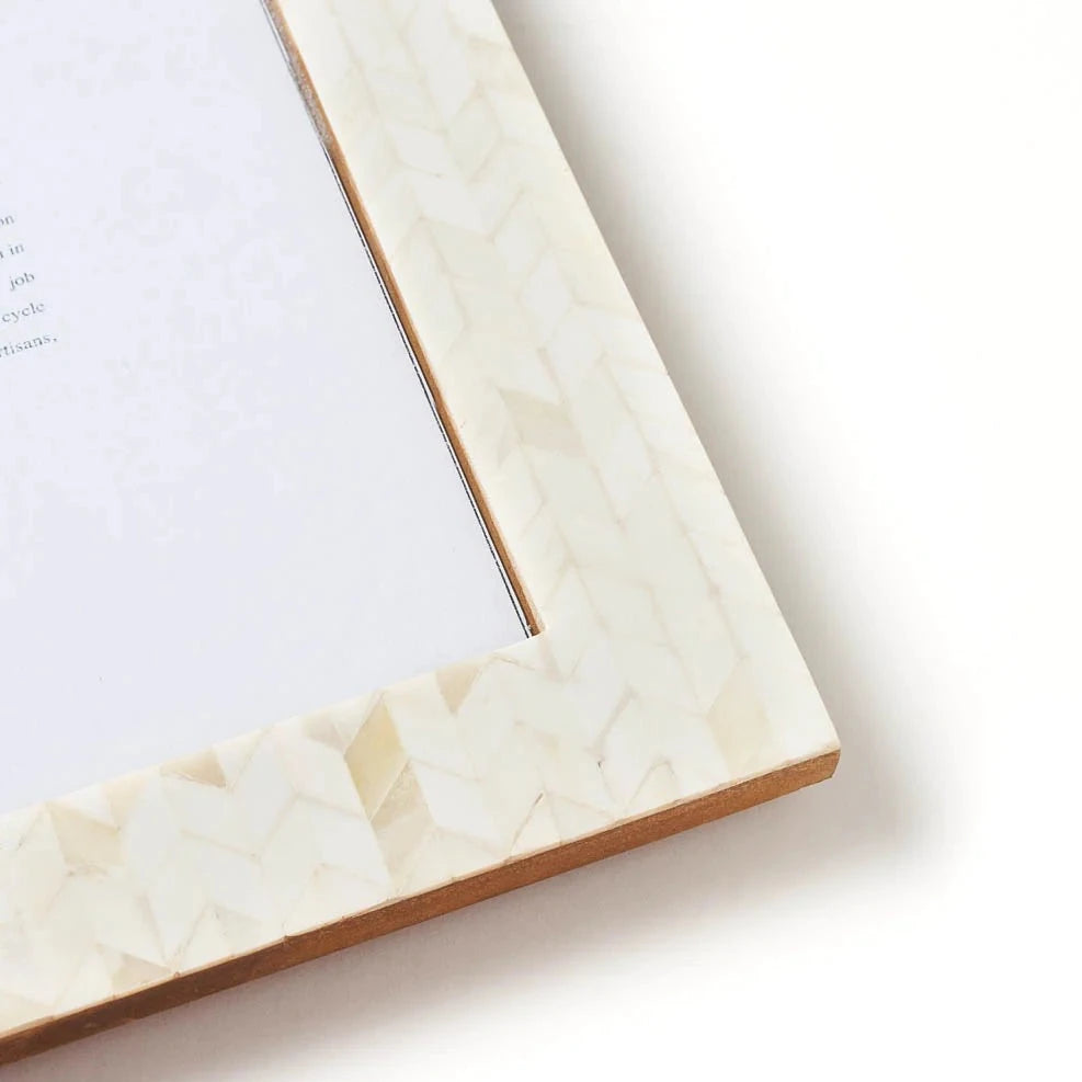 8" x 10" Artemis Picture Frame - Carved Bone