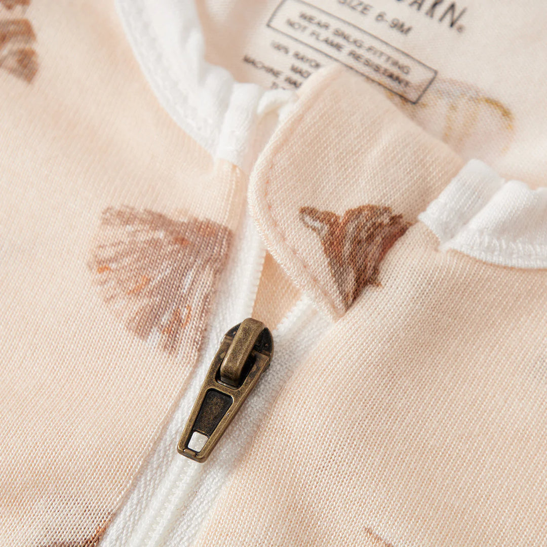Bamboo Zipper Pajama - Seashells
