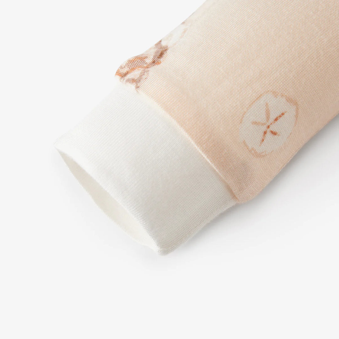 Bamboo Zipper Pajama - Seashells