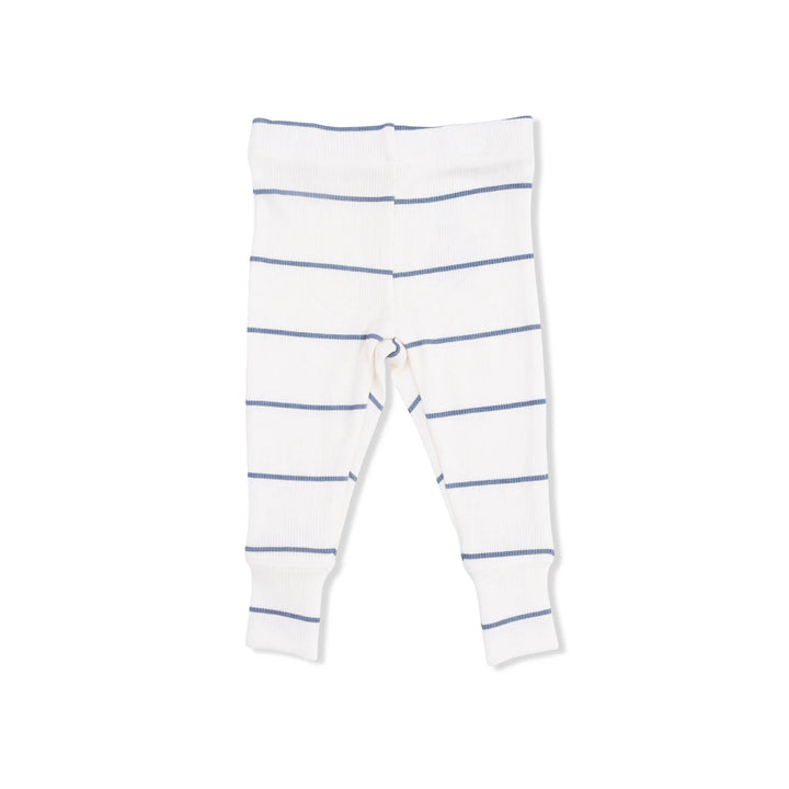Beige Vintage Stripe L/S Henley &amp; Pant Set