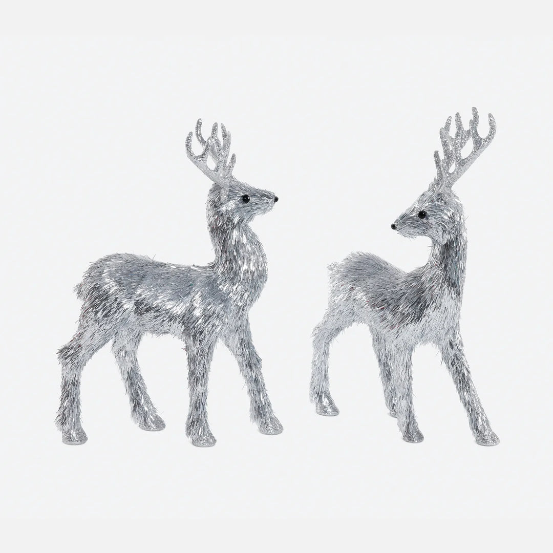 Festive Standing Deer Silver