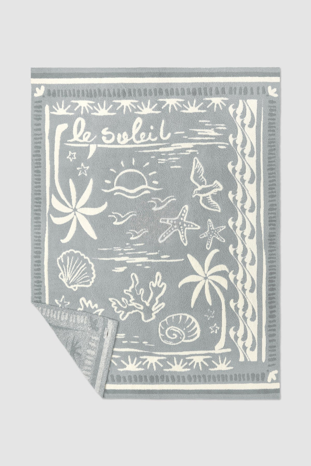 Barefoot Dreams CozyChic Le Soleil Throw 54" x 72" - Moonwater Multi