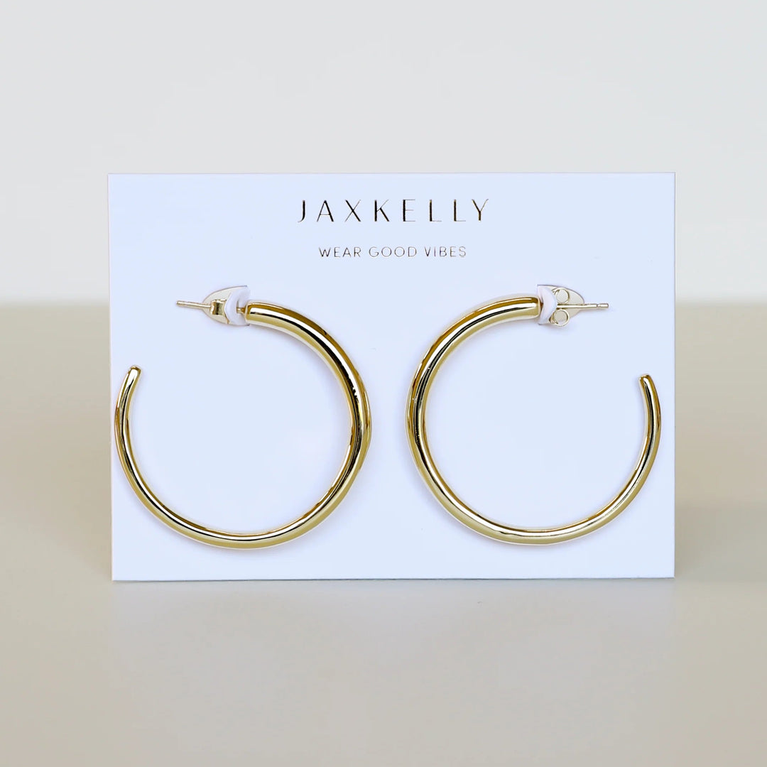JaxKelly Everyday Gold Hoop - Large