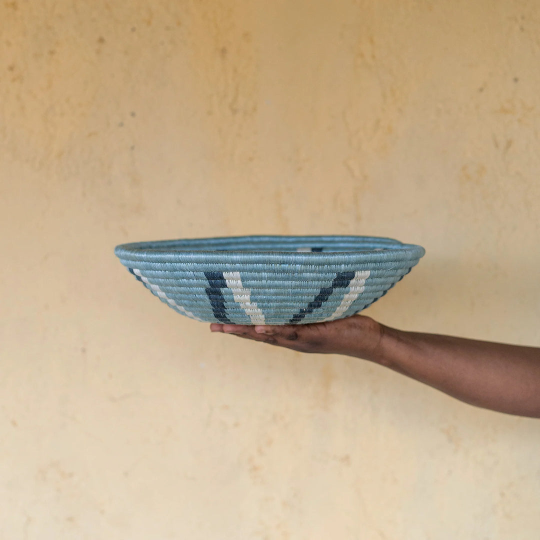 12" Coastal Woven Bowl - Elegant