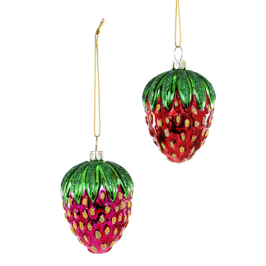 Vintage Strawberry Ornament