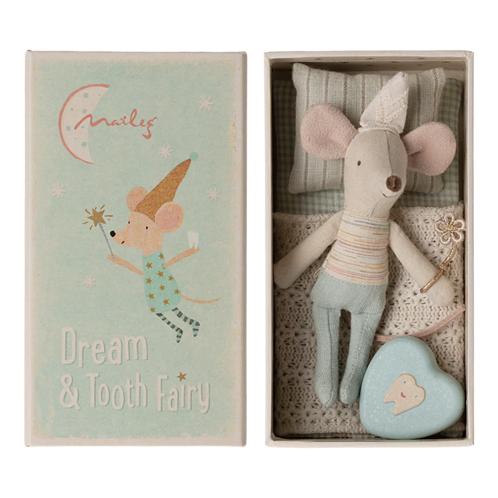 Maileg Little Brother Tooth Fairy Mouse in Matchbox