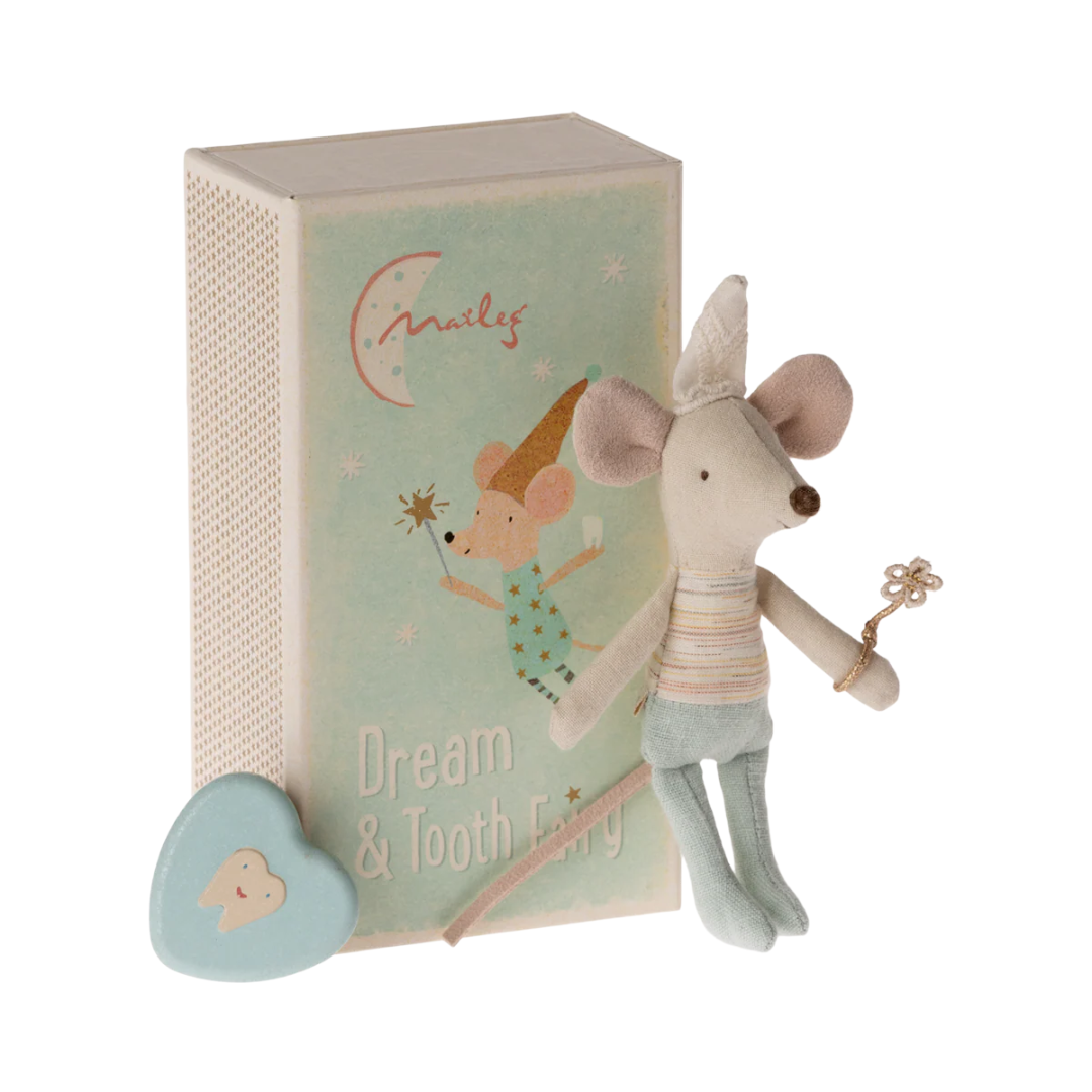 Maileg Little Brother Tooth Fairy Mouse in Matchbox