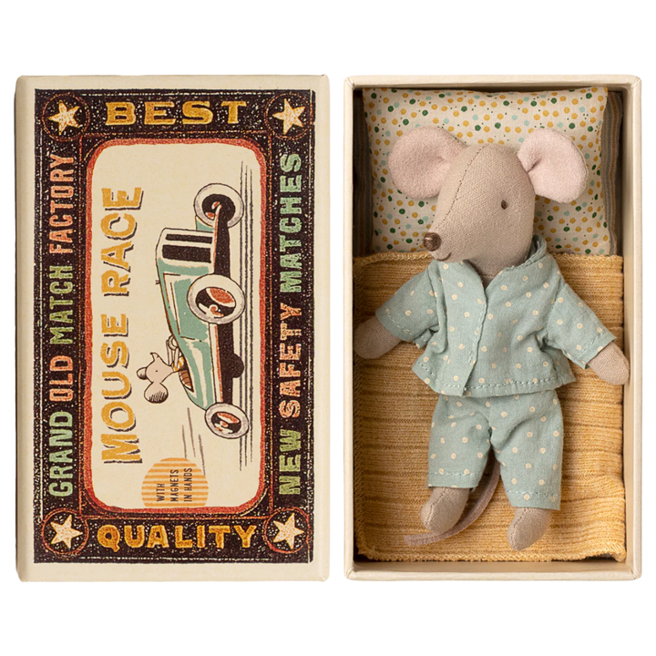 Maileg Little Brother Mouse in Matchbox