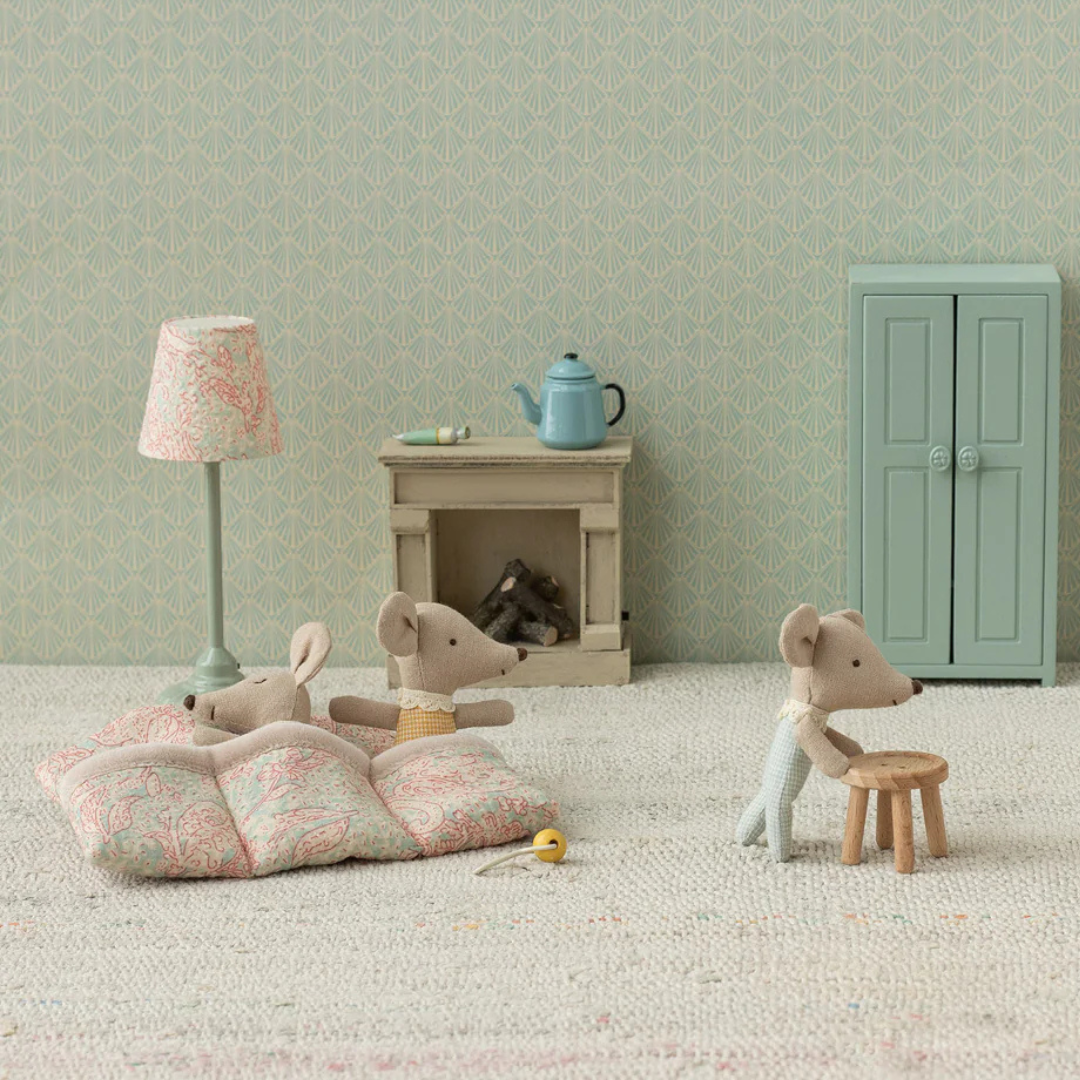 Maileg Baby Mice Triplets in Matchbox (Stripes)