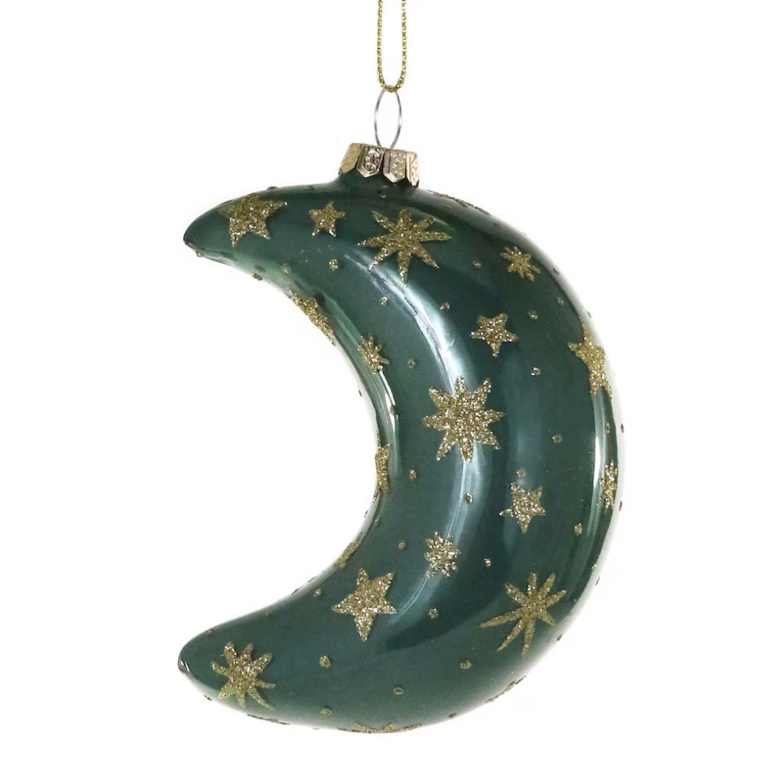 Elysian Moon Green Ornament