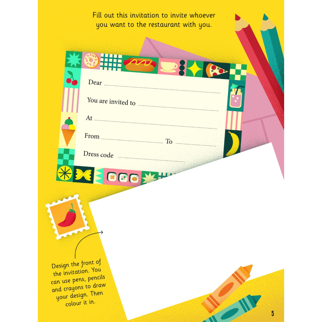 At the Restaurant Activity Book
