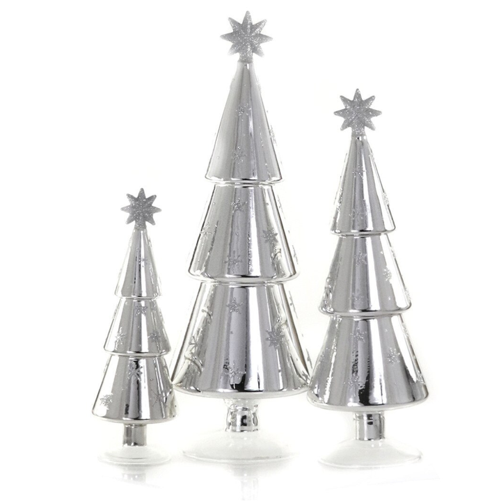 Festive Silver Alpine Tree