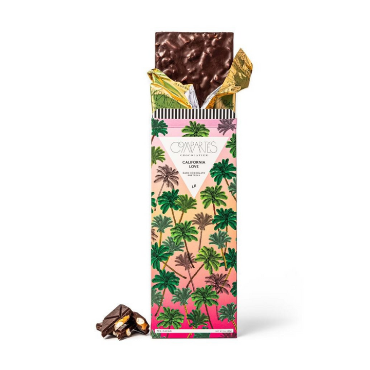 Compartes California Love Dark Chocolate Salted Pretzel Bar
