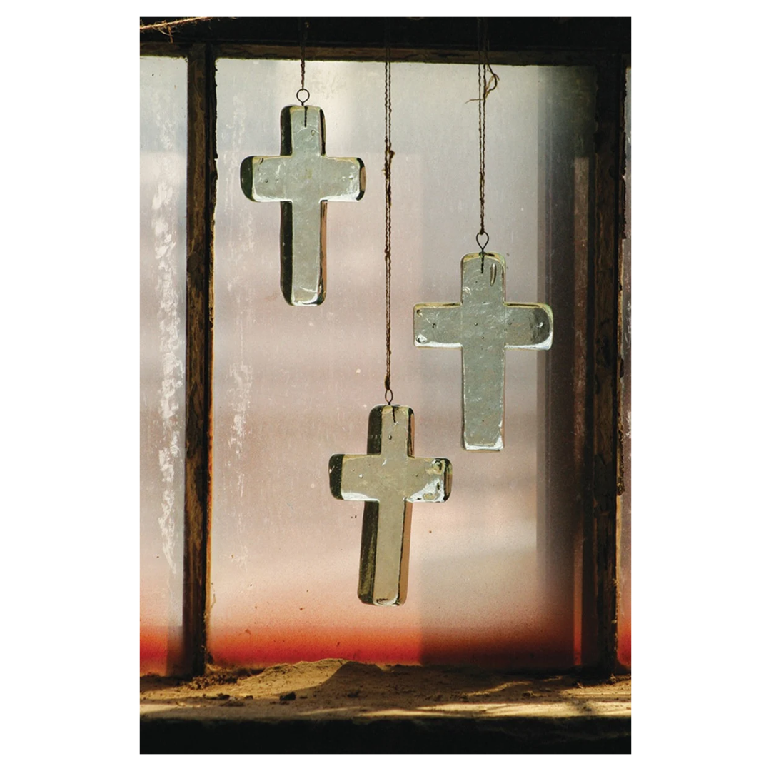 Glass Cross Suncatcher