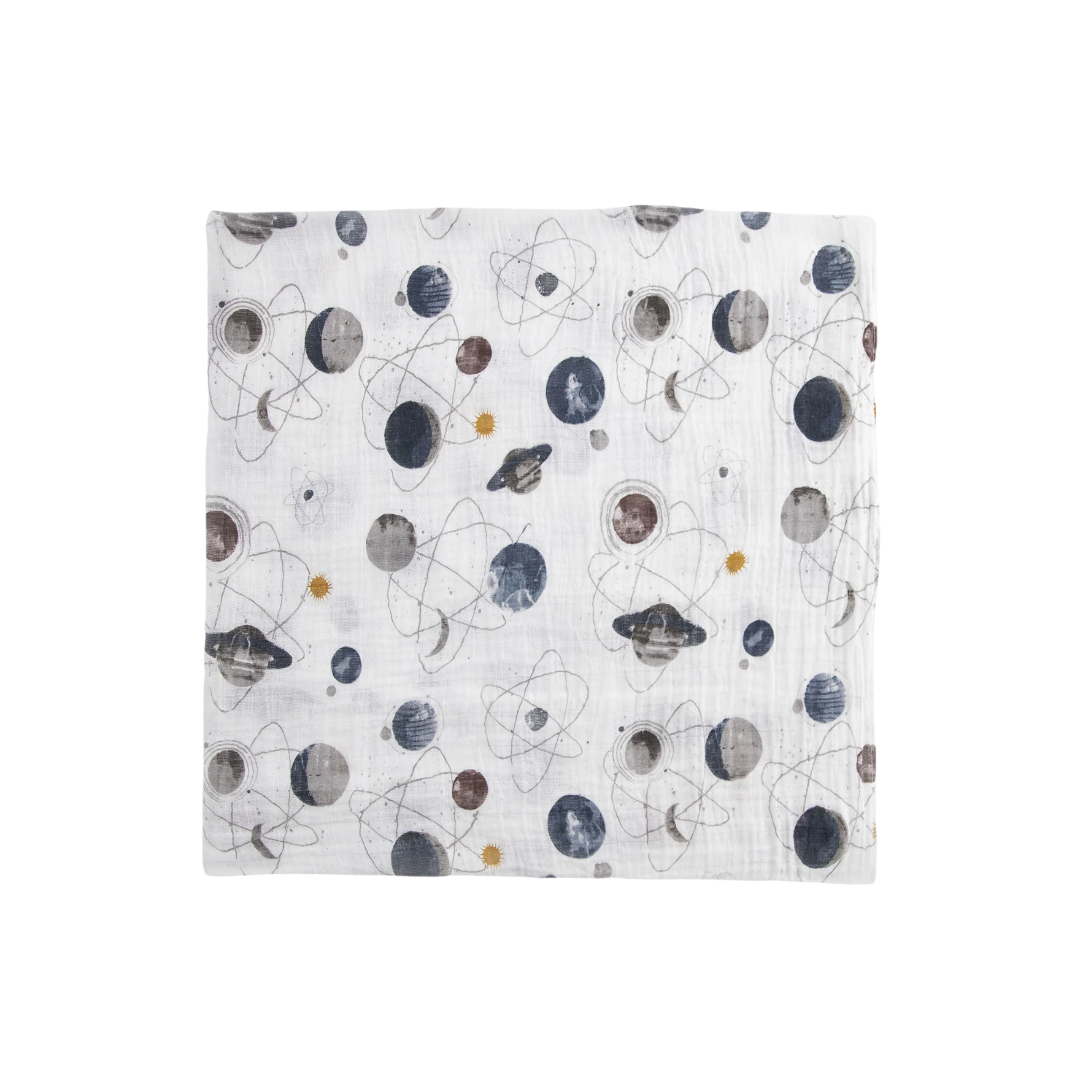 Cotton Muslin Swaddle - Planetary