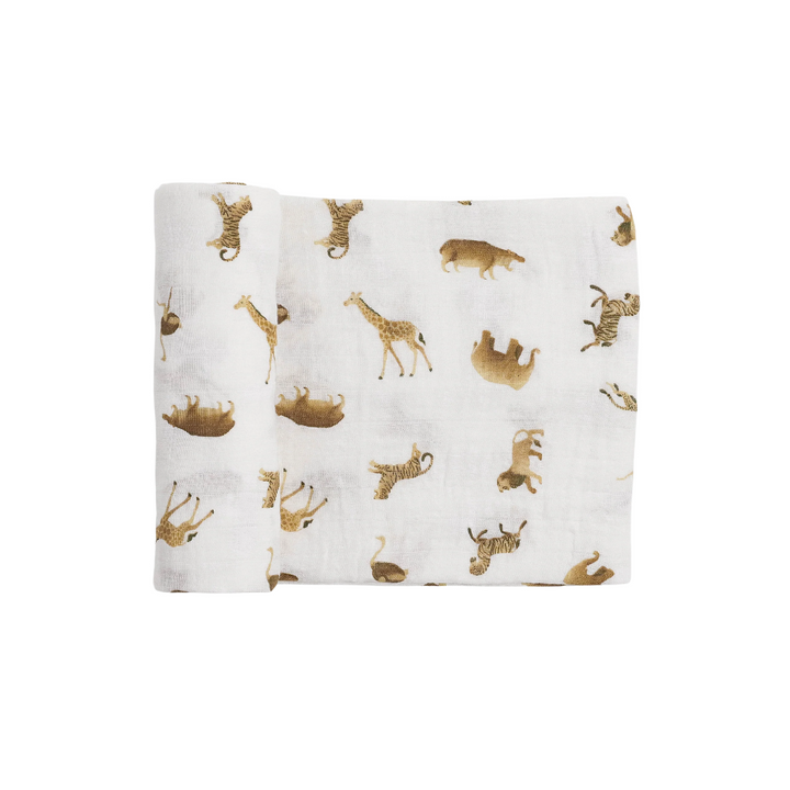 Organic Swaddle - Animal Crackers