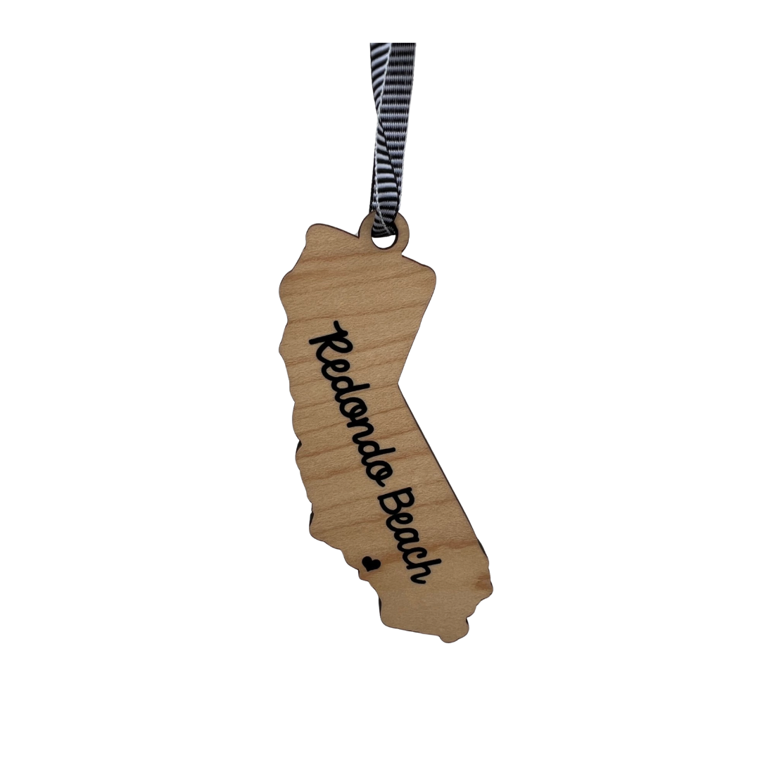 Redondo Beach, California Wood Ornament