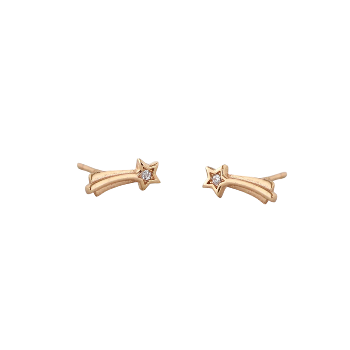 Kris Nations Shooting Star Crystals Stud Earrings