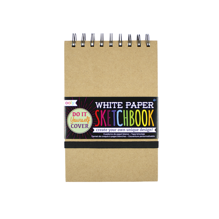 Small DIY White Paper Sketchbook