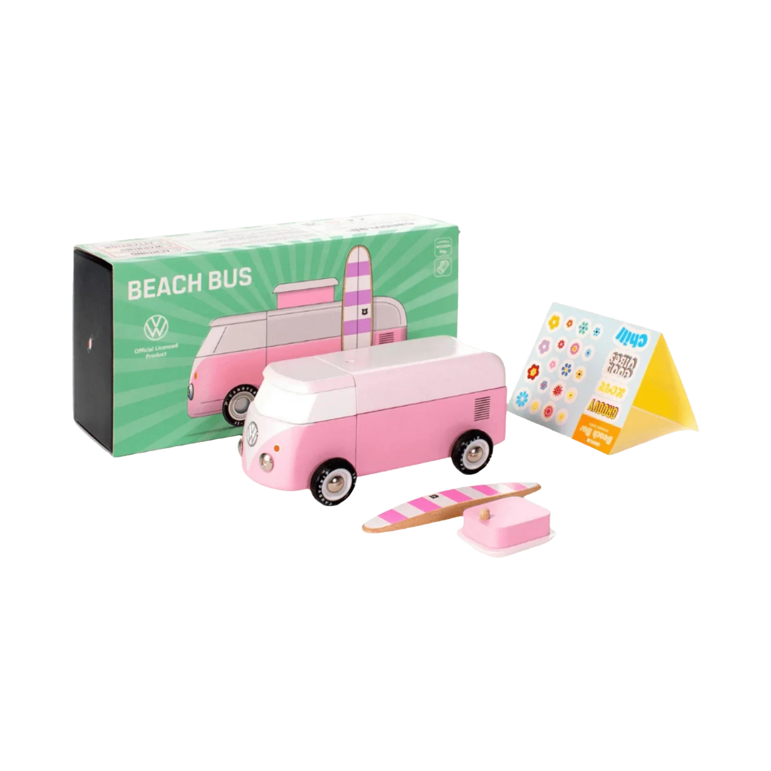 VW Beach Bus Pink
