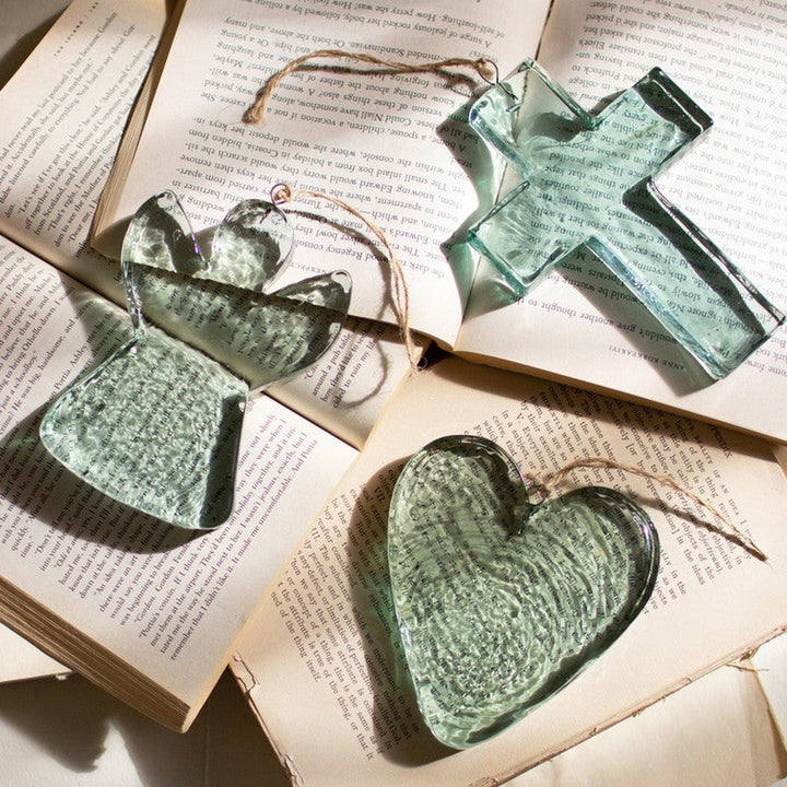 Glass Heart Suncatcher