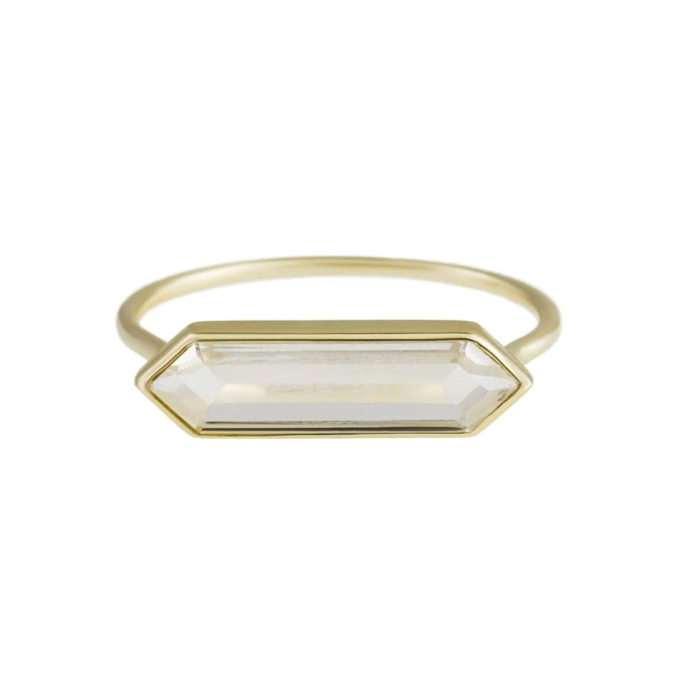 Metier 9ct Hexa Ring Crystal