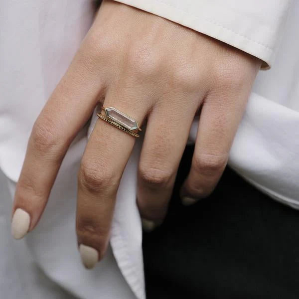 Metier 9ct Hexa Ring Crystal