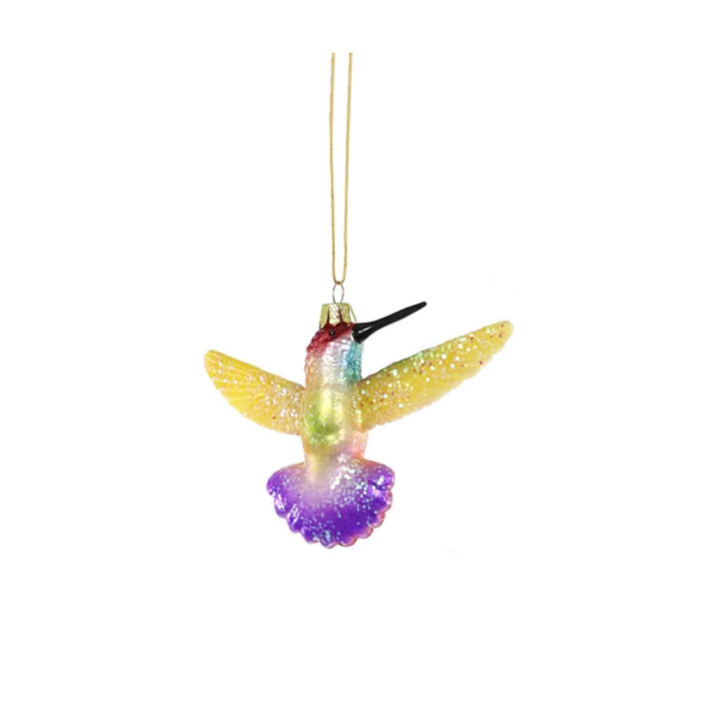 Ruby Throated Hummingbird Ornament