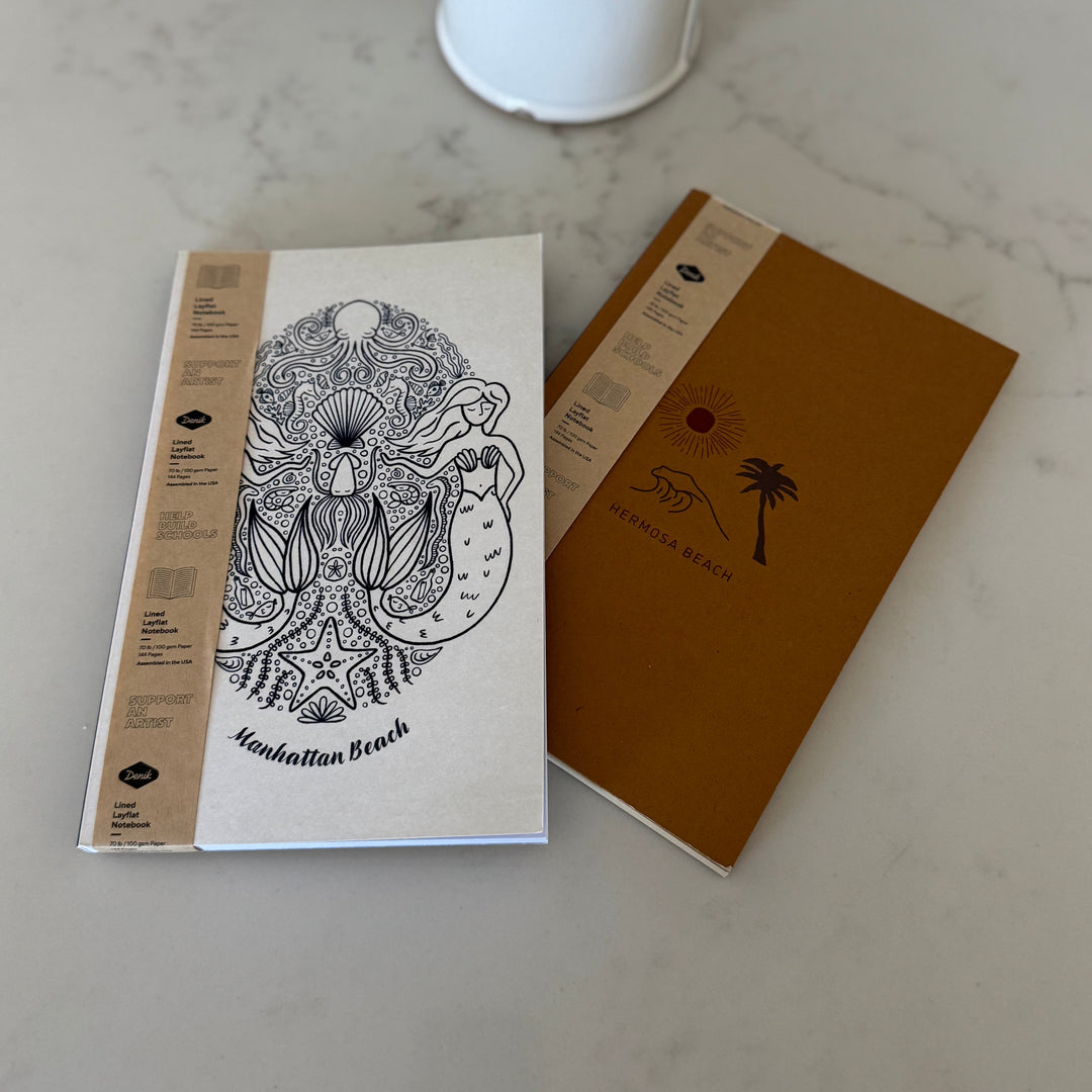 Manhattan Beach Lined Layflat Notebook - Mermaid