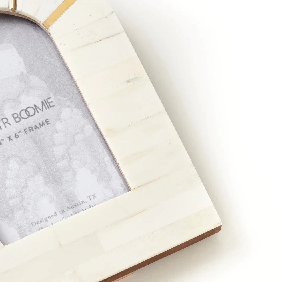 4" x 6" Mukhendu Arch Cream Picture Frame - Handcrafted Bone