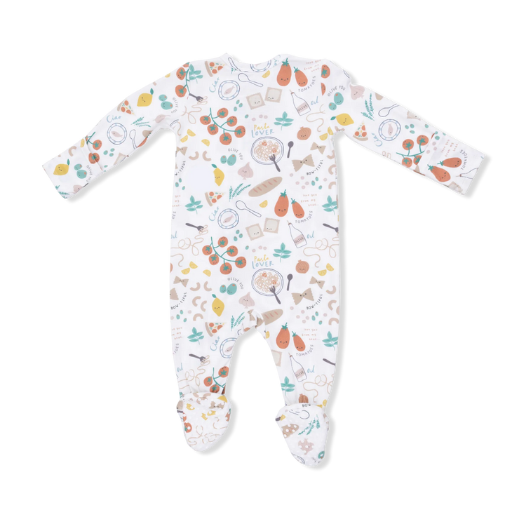 Pasta Lovers 2 Way Zipper Footie