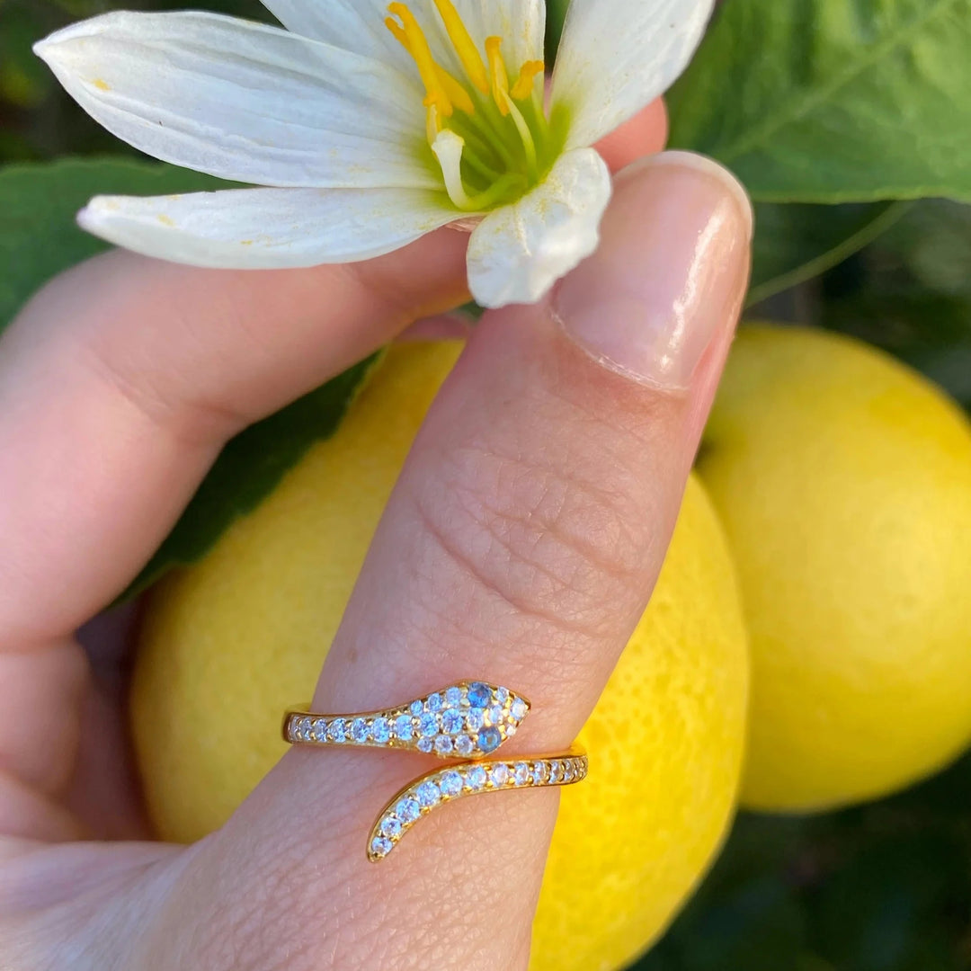 Native Gem Snake Charmer Ring 14kgv