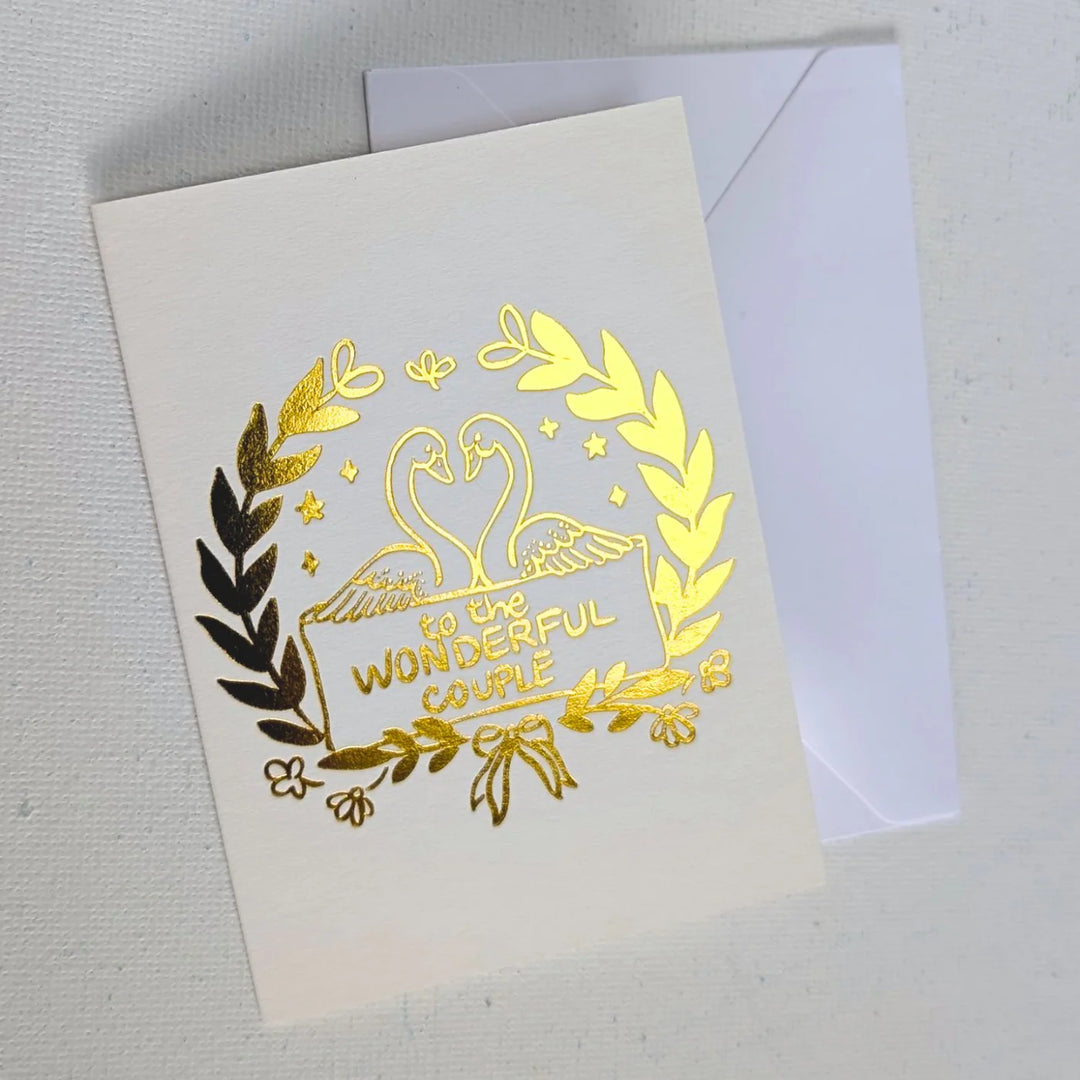 To the Wonderful Couple Enclosure Card
