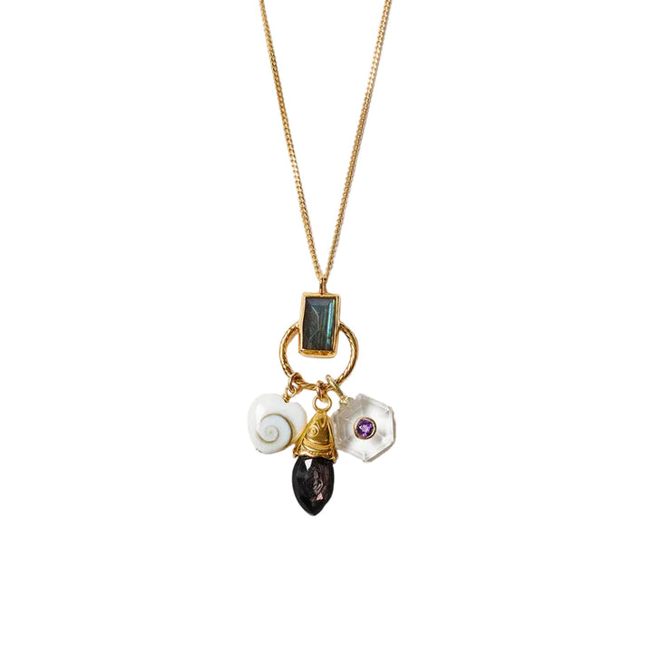 Chan Luu Trio Multi Charm Necklace