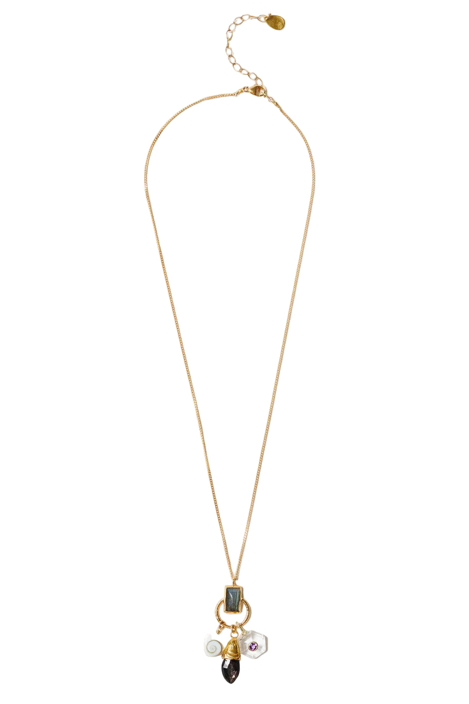 Chan Luu Trio Multi Charm Necklace