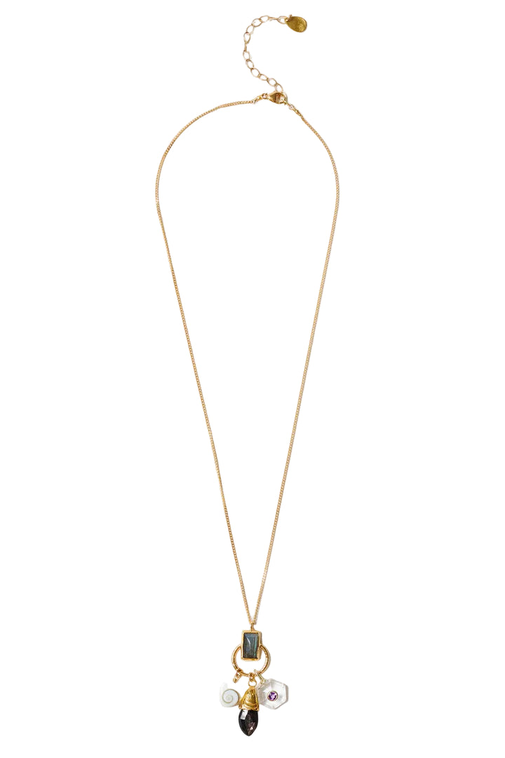 Chan Luu Trio Multi Charm Necklace