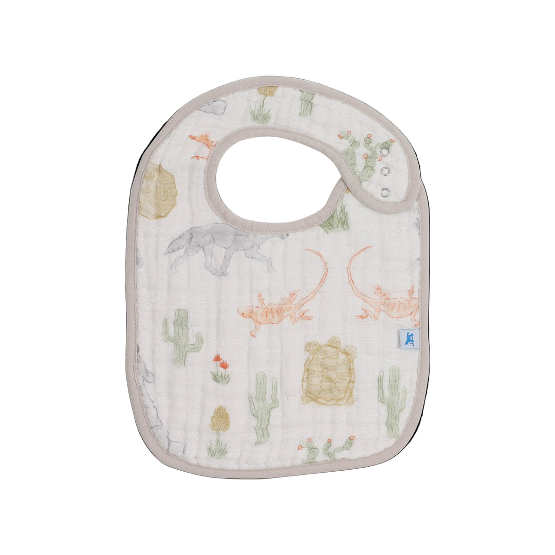 Cotton Muslin Bib 3 Pack - Adobe Checker