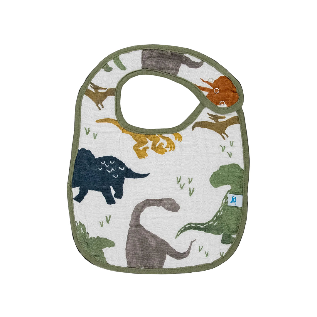 Cotton Muslin Bib 3 Pack - Dino Friends