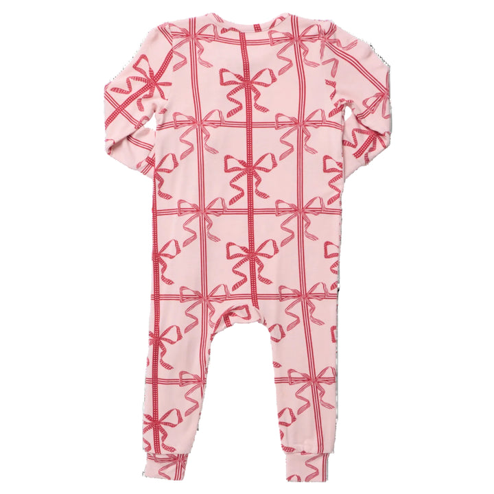 Pink Present Bow Romper